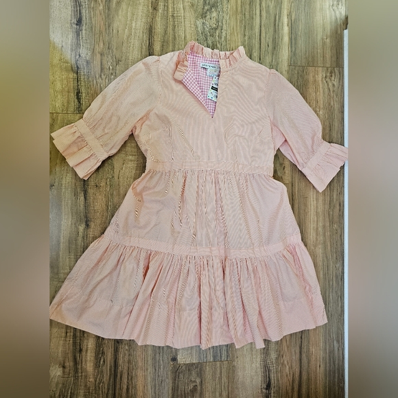 Gretchen Scott Designs Dresses & Skirts - Gretchen Scott Teardrop - Stripe wash & wear dress, size S